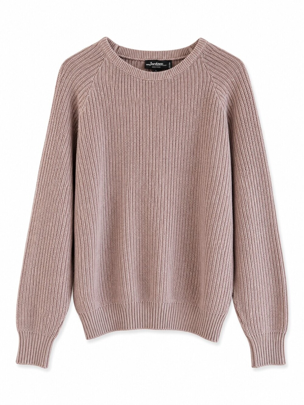Vintage Jantzen Made in USA Ribbed Knit Crewneck Sweater Mauve Women's L